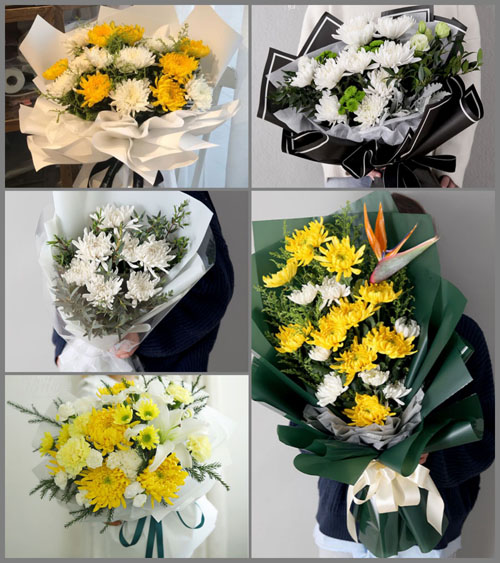山西运城永济市蒲州镇下吕芝村白事花束代送